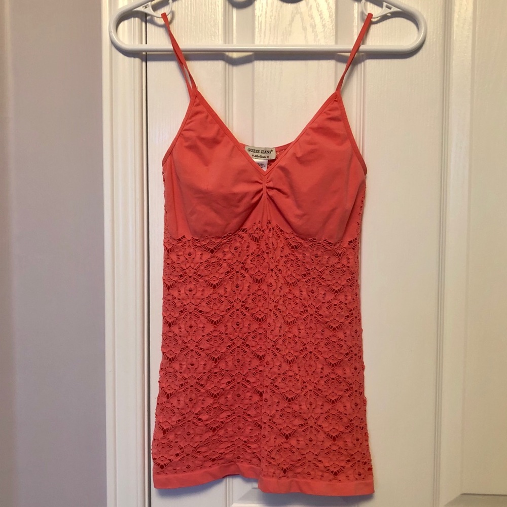 Guess peach/pink tank top